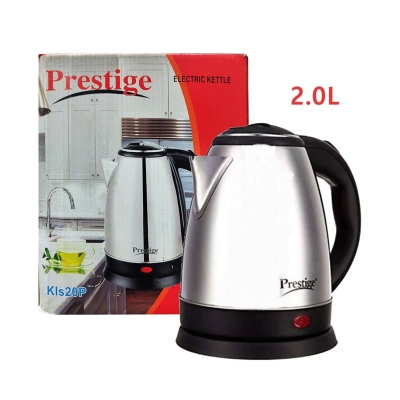 Picture of 1 pcs stainless steel body Prestige Electric Kettle - 2 Liter - Silver And Black-Silver