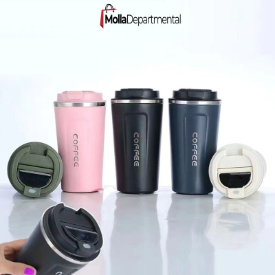 Picture of Stainless Steel Coffee Mug Smart Thermos Cafe Cup Leak-Proof Insulated Tea Water Bottle Travel-Multicolor