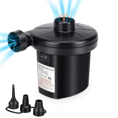 Picture of 220V Air Pump Air Mattress Pump Boat Pool Raft Canoe Inflator Pump-Black