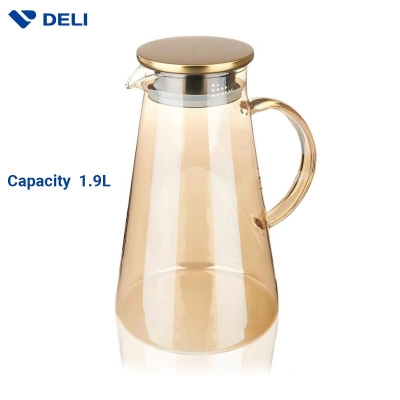 Picture of 1 pcs BOROSILICATE PITCHER, GPH28HA, 1900 ML golden-Gold