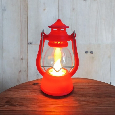 Picture of "Retro Small LED Oil Lamp - 12cm Multi-Color Lantern for Halloween, Ramadan Decorations, and Christmas Gifts | Battery-Powered"-Multicolor