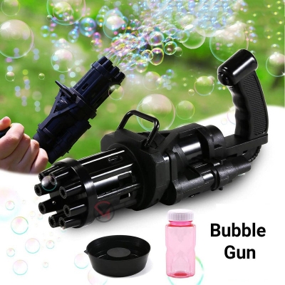Picture of Bubble Machine  Cool Toys & Gift for Kids, Gatling Bubble Gun for Toddlers, Automatic Gatling Bubble Machine Gun, Newly Outdoor Bubble Toys for Boys and Girls-Black