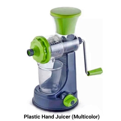 Picture of Plastic Hand Juicer Fruit & Vegetable Manual Juicer with Steel Handle, Mini Juicer Machine-Multicolor