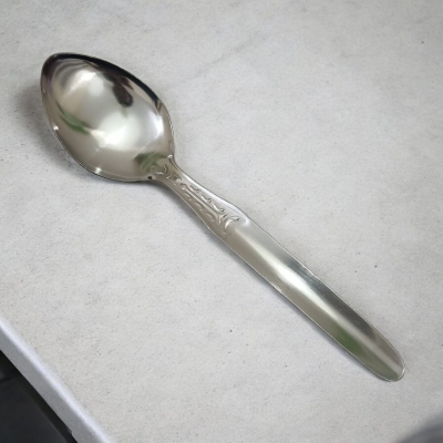 Picture of Classic Stainless Steel Carry Serving Spoon - 9.5cm, Multicolor, Silver Color, Mirror Polish - 1 Piece-Silver