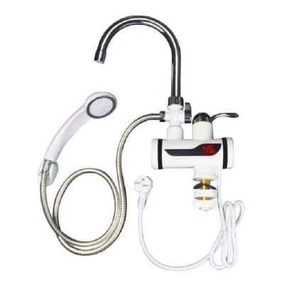 Picture of 3000W 220V Kitchen Faucet Instantaneous Water Heater For Electric Shower Instantaneous Water Heater + Shower-White