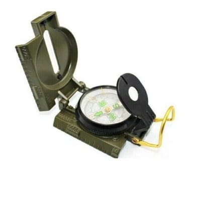 Picture of Small Mini Pocket Compass Camping Hiking Survival Marching-Green