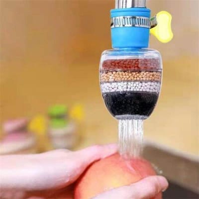Picture of Activated Carbon 6-Layer Faucet Filter for Water Saving in Kitchen-Multicolor