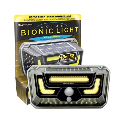 Picture of Bell and Howell Solar Bionic Light, Motion Activated Extra Bright Solar Powered LED Light, Weather Resistant - Peel and Stick or Hardware Included-Black