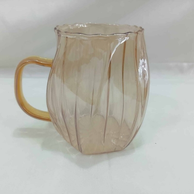 Picture of 1 pcs golden color heat-resistant glass cup-Gold