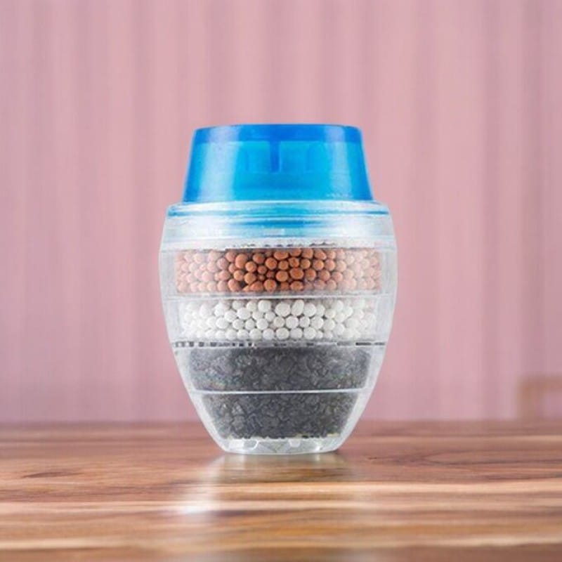 Picture of 5-Layer Activated Carbon Faucet Nozzle Water Filter for Kitchen Tap Purifier-Multicolor