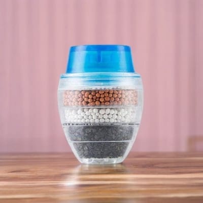 Picture of 5-Layer Activated Carbon Faucet Nozzle Water Filter for Kitchen Tap Purifier-Multicolor