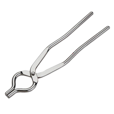 Picture of Stainless Steel Pakkad, Sansi, Tong, Kitchen Tool pincer, Chimta,Gripper Tong, Pakkad Pincers Grip Round Pincers for Kitchen Utensils-Silver