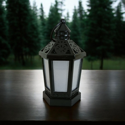 Picture of "Multi-Color 14cm LED Lantern - Battery-Powered Wind Light for Ramadan Kareem | Perfect for Islamic Party and Home Decorations"-Multicolor