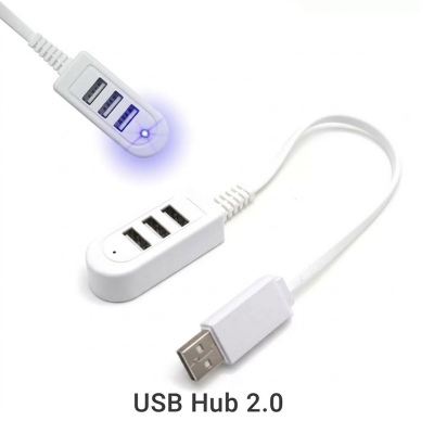 Picture of USB Hub promotional cheapest flat cable 30cm 120cm usb 2.0 3-port 3ports 3 port usb por hub-Multicolor