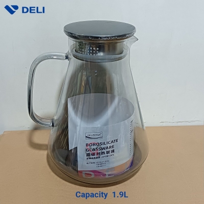 Picture of BOROSILICATE PITCHER, GPH78HS, 1900 ML Black-Black