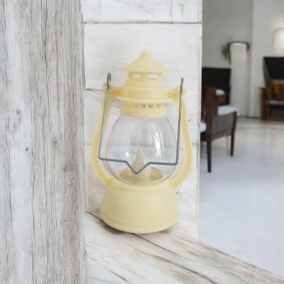 Picture of "Battery-Powered LED Lantern - 12cm Halloween Retro Oil Lamp for Ramadan Decoration, Christmas Gifts, and Birthday Parties"-Multicolor