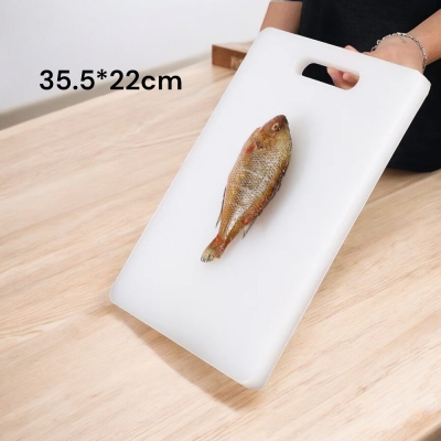 Picture of "Professional White Antibacterial Cutting Board, 35.5*22cm, 1-Piece - Durable and Hygienic Surface for Accurate Food Preparation"-White