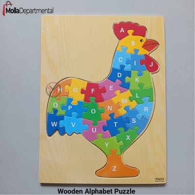 Picture of Nifty Niche - Superb Quality - Wooden Alphabet Puzzle With Reference-Hen - Toys & Games - Express Yourelf - Modern and Trendy-Multicolor