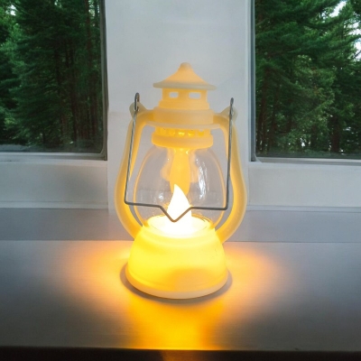 Picture of "Retro LED Oil Lamp - 12cm Multi-Color Lantern for Ramadan, Halloween, and Christmas | Battery-Powered Table and Room Light"-Multicolor
