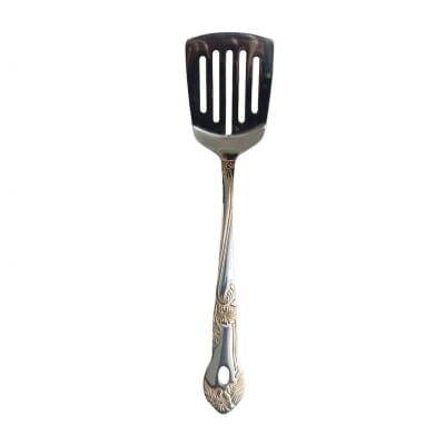 Picture of 1 pcs stainless steel spatula spoon golden design heavy quality-Silver