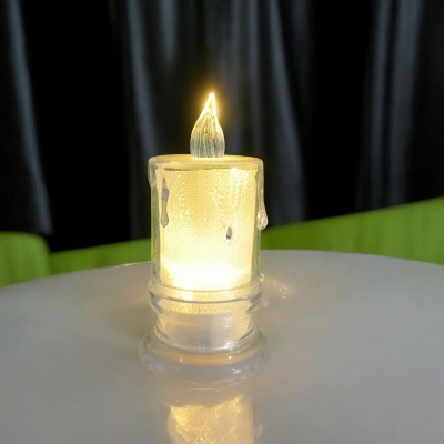 Picture of "LED Crystal Tea Light - 9cm Multi-Color ABS Plastic for Ramadan Decorations, Weddings, and Birthday Parties | Ideal for Table and Room Lighting"-Multicolor