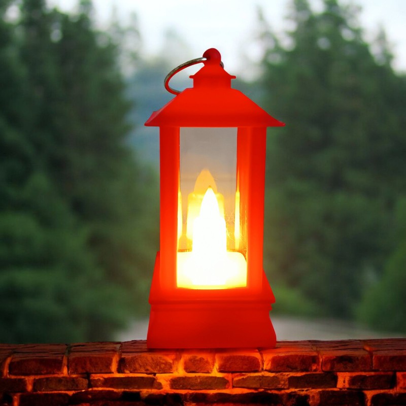 Picture of "9cm LED Lantern Retro Style - Multi-Color ABS Plastic for Outdoor and Courtyard Decor | Ideal for Ramadan and Room Lighting"-Multicolor