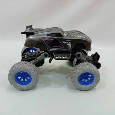 Picture of Monster Trucks Toy, Off-Road Die-cast Vehicle Pull Back Cars for Kids, Inertia Car Toys for Boys Girls Toddler Gifts Mechanical Series - Black-Black