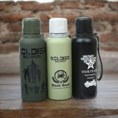 Picture of Multicolor 1 pcs 500ml Portable Double Layer Stainless Steel Vacuum Bottle-Multicolor