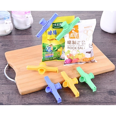 Picture of Condiment Snack Bag Seal Clamp Coffee Package Storage Clip Plastic Sealing Snack Preservation Clip Washing Powder Sealing Clip-Multicolor