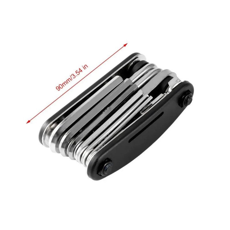 Picture of 1 pcs Universal Bicycle Repair Tool Kit Multifunctional Bike Repairing Set Cycling Steel Tools Hex Wrench Hex Screwdriver-Black