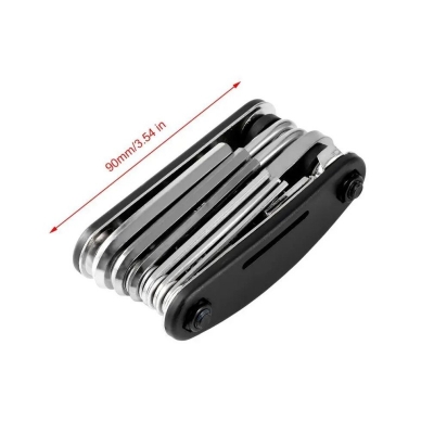 Picture of 1 pcs Universal Bicycle Repair Tool Kit Multifunctional Bike Repairing Set Cycling Steel Tools Hex Wrench Hex Screwdriver-Black