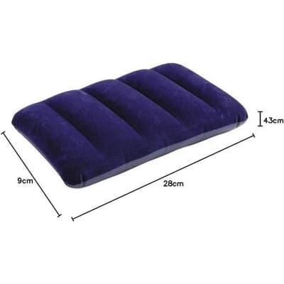 Picture of Athleisure - Avant Grade - Easily Usable - Intex Downy Pillow - Air Cushion - 1-Person - 43x28x9 cm - Easy To maintain - Well Inspired & Crafted-Blue