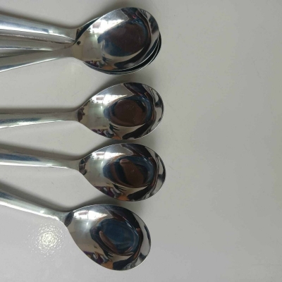 Picture of Lionel 6 pcs set Sup Spoon Lionel Thai Chinese Stainless Steel Soup Spoons 16 cm Long Big Size-Silver