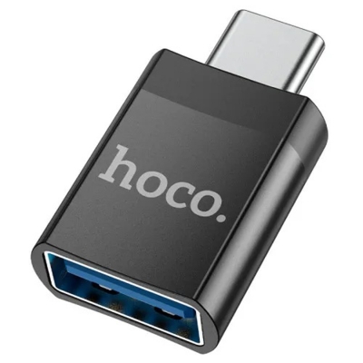 Picture of Hoco UA17 Type-C Male to USB 3.0 Female Adapter - Black