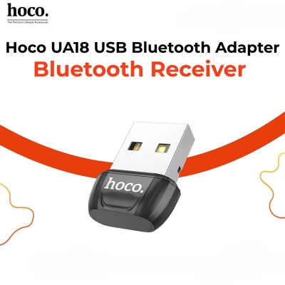 Picture of Hoco UA18 Bluetooth 5.0 USB Dongle Receiver - Black