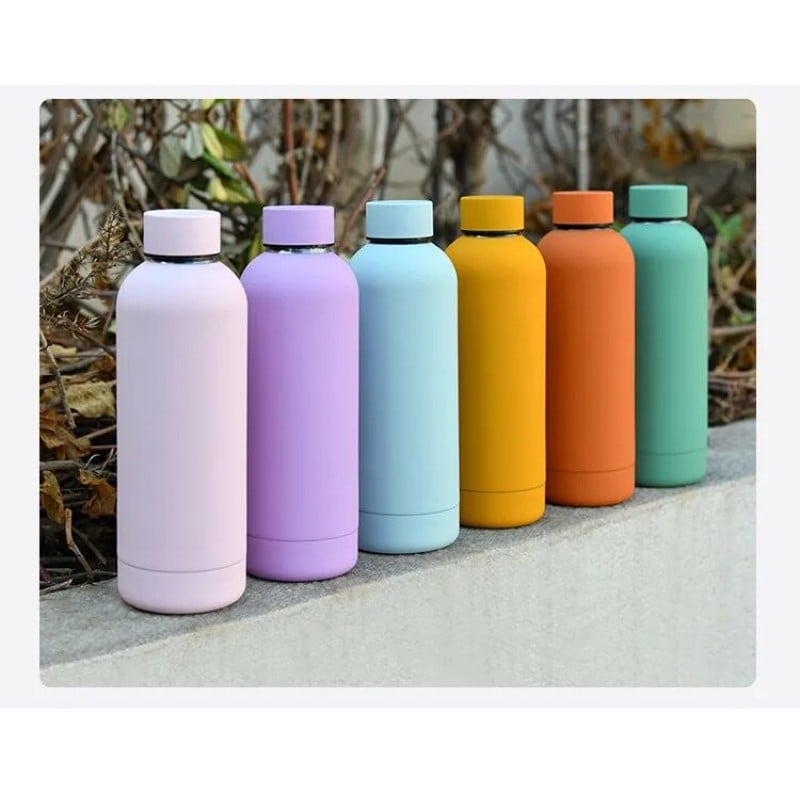 Picture of 1 pcs hot and cool Water bottle vendors 500ml; factory stainless steel cup insulated drink bottle-Multicolor