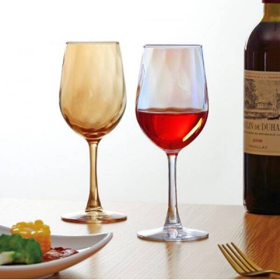 Picture of 6 PCS coke GLASS GOBLETS, EJ6135HA, 315ML-Gold