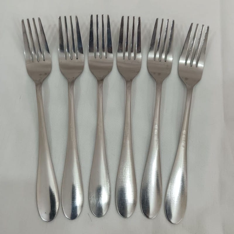 Picture of NOVA 6  PCS STAINLESS STEEL FORK SPOON SILVER COLOUR-Silver