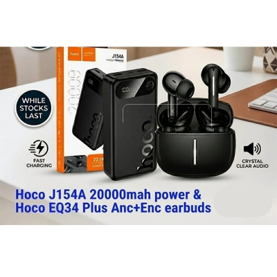 Picture of EQ34 Plus + Hoco J154A Combo – Best Value Pack - Black