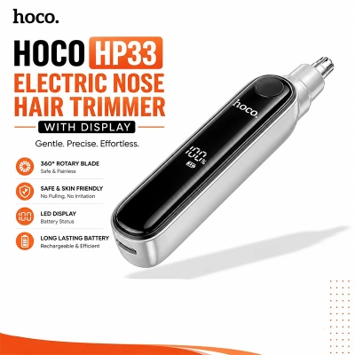 Picture of Hoco HP33 Electric Nose Hair Trimmer with Display - Black