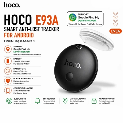 Picture of HOCO E93A Airtag Finder for Android Personal Anti-lost Device GPS Trackers - Black