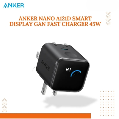 Picture of Anker Nano A121D Smart Display GaN Fast Charger - 45W - Black