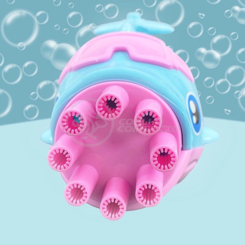 Picture of Highly Vital - 1 pcs Bubble Dolphin Electric Machine Magic Soap Bubble Launcher Toy Child Infant - Toys & Games - Modern and Trendy-Multicolor