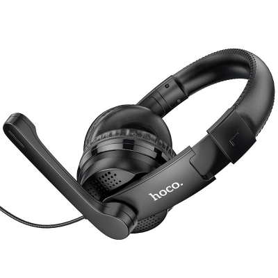 Picture of W103 Gaming Wired Headphones – 40mm Drivers | Omnidirectional Mic | 3.5mm Plug - Black