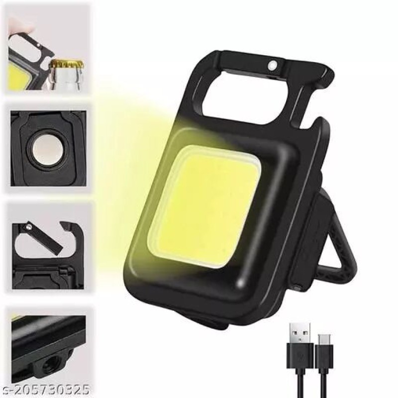 Picture of Progressive - Small Portable Work Light 500 Lumens 30 LED Keychain Flashlight COB Pocket Mini - Sports & Outdoors - Modern and Trendy-Black