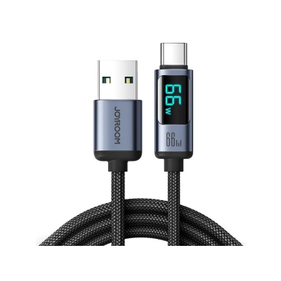 Picture of Joyroom S-AC066A4 66W Type C Fast Charging Cable With Digital Display - Black