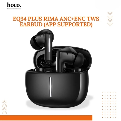 Picture of Hoco EQ34 Plus Rima ANC Wireless Earbuds - Black