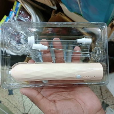Picture of Rechargeable Handheld Cappuccino Milk Frother Coffee Tool Electric Milk Frother Kitchen Tools Blender Hot Chocolate Mixer  multicolor-Multicolor