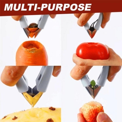 Picture of Multi-Purpose Fruit Stem Huller, Fruit Peeling Tool, Kitchen Accessories Corer (1PCS)-Multicolor