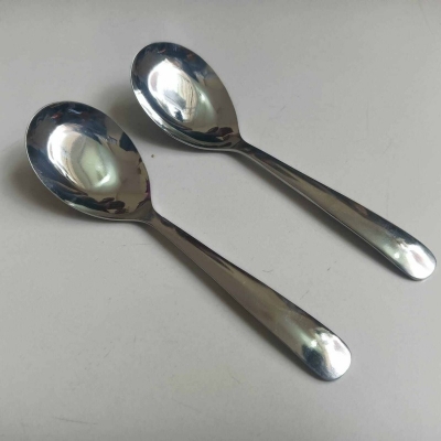 Picture of Lionel 2 pcs set Sup Spoon Lionel Thai Chinese Stainless Steel Soup Spoons 16 cm Long Big Size-Silver